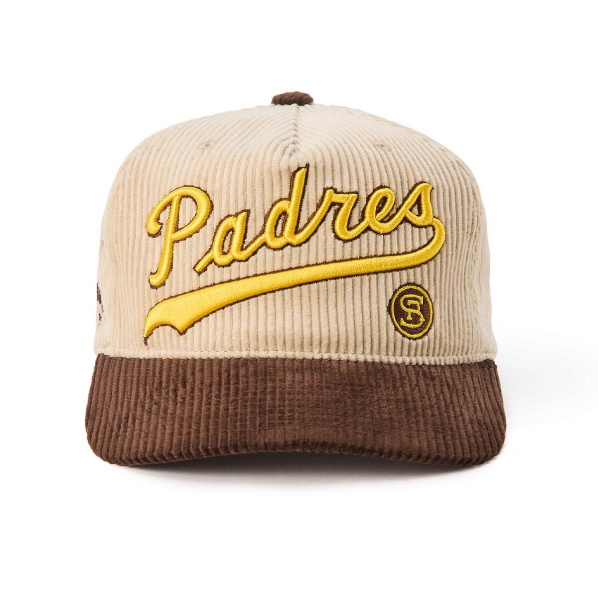 Seager x Padres Origins Corduroy Snapback Cream/Brown - Image 2