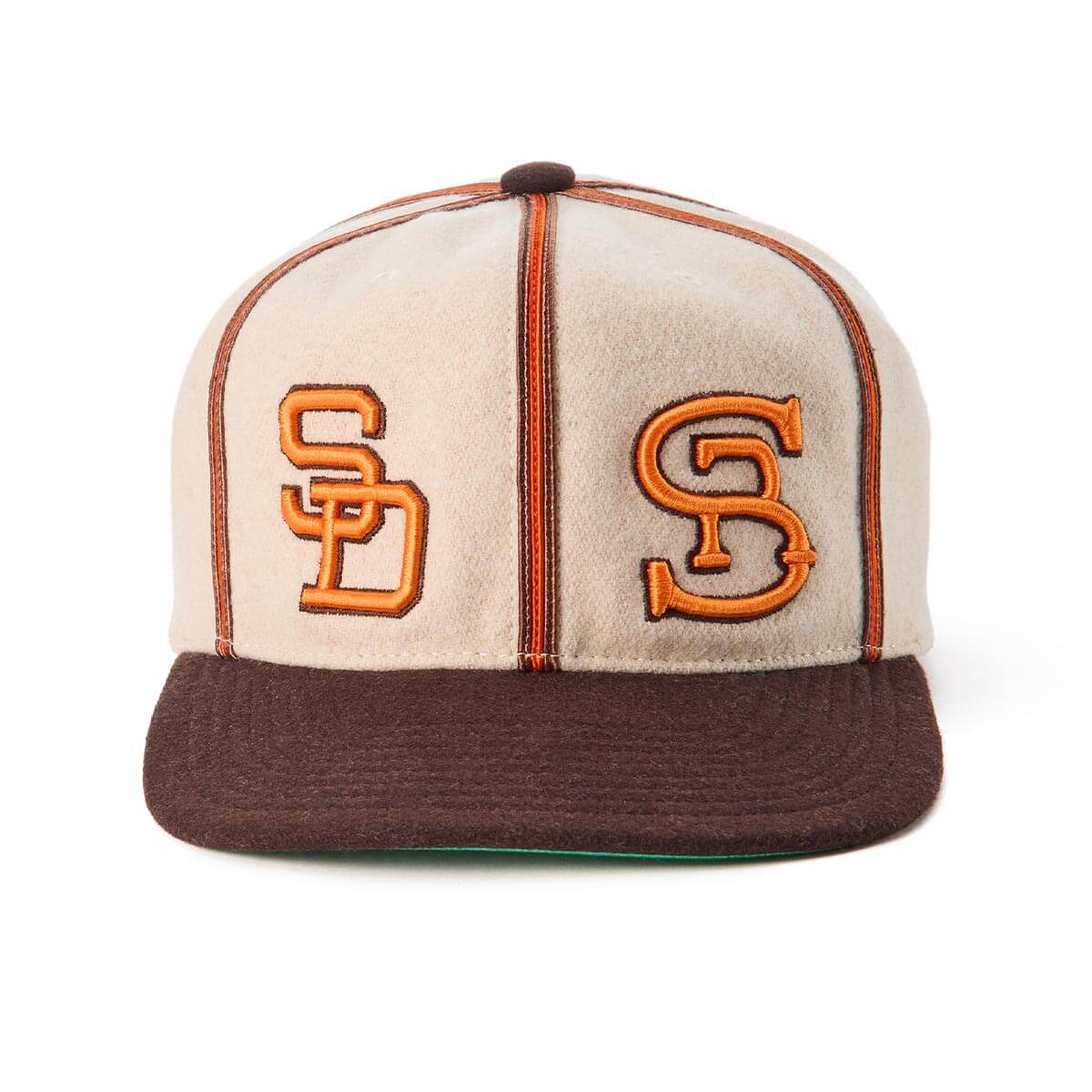 Seager x Padres Vintage Melton Strapback Cream/Brown - Image 2