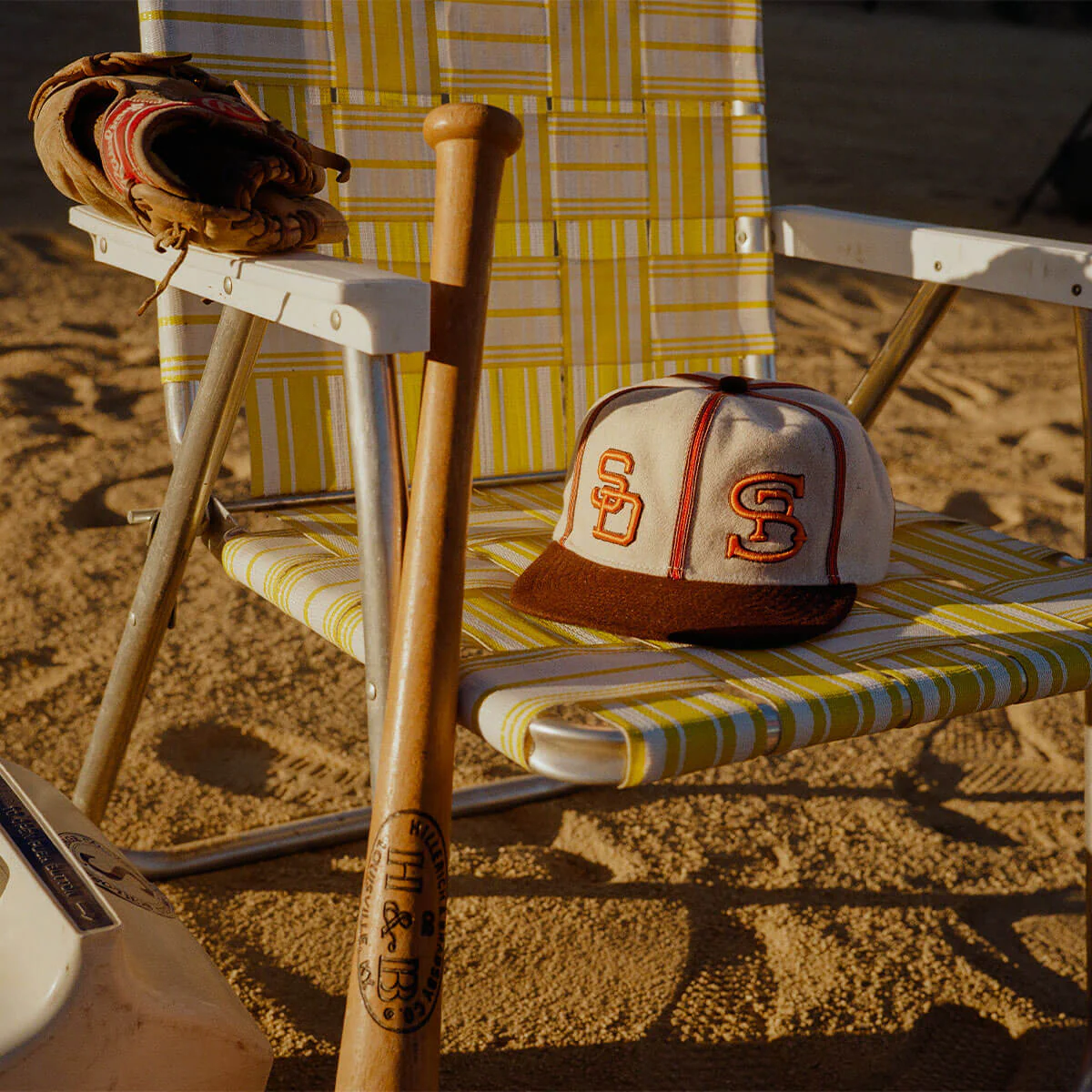 Seager x Padres Vintage Melton Strapback Cream/Brown - Image 6