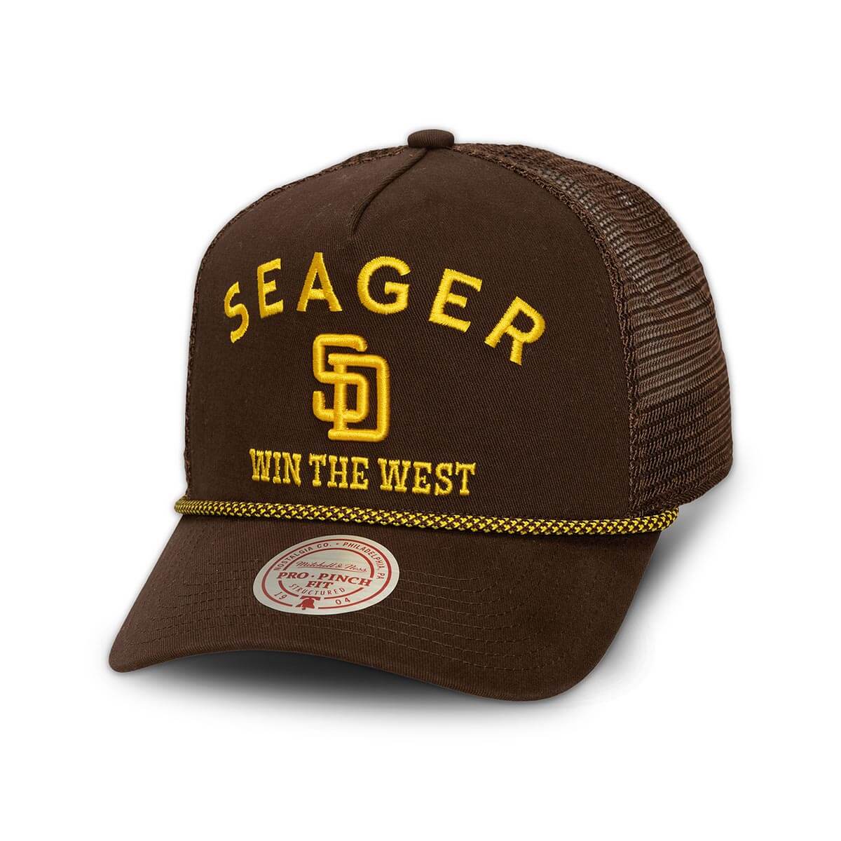 Seager x Padres Western Mesh Snapback Brown