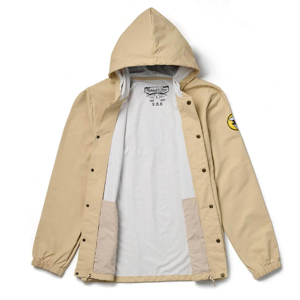 Seager x Padres Win the West Coaches Hoodie Khaki - Image 4