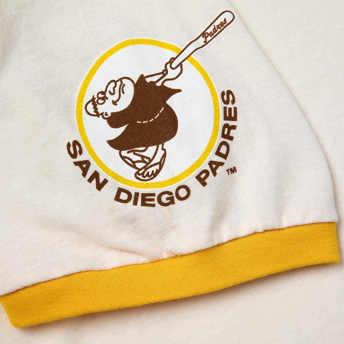 Seager x Padres Win the West Ringer Tee Vintage White - Image 7