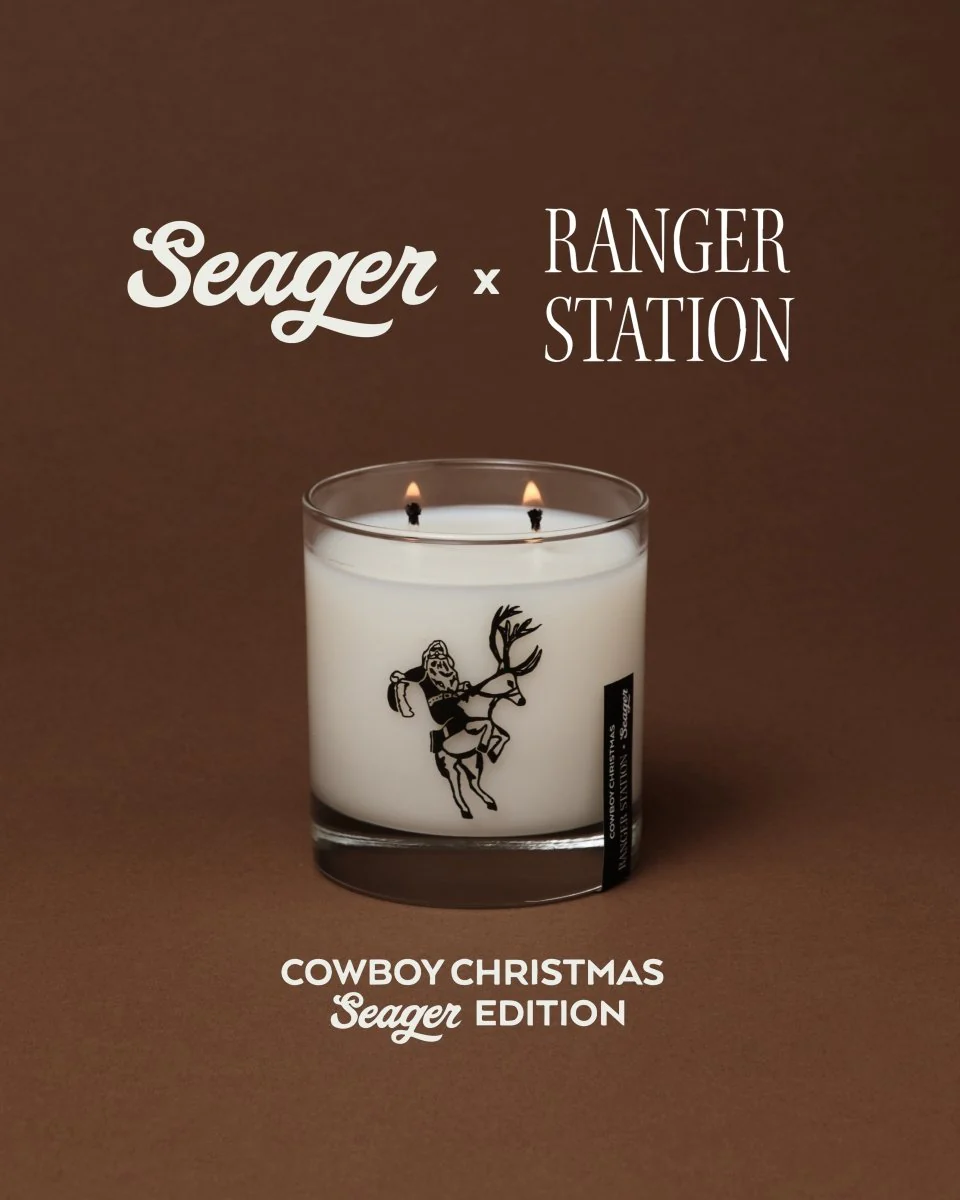Seager x Ranger Station Cowboy Christmas Candle - Image 4