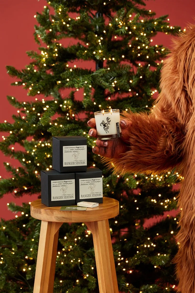 Seager x Ranger Station Cowboy Christmas Candle - Image 5