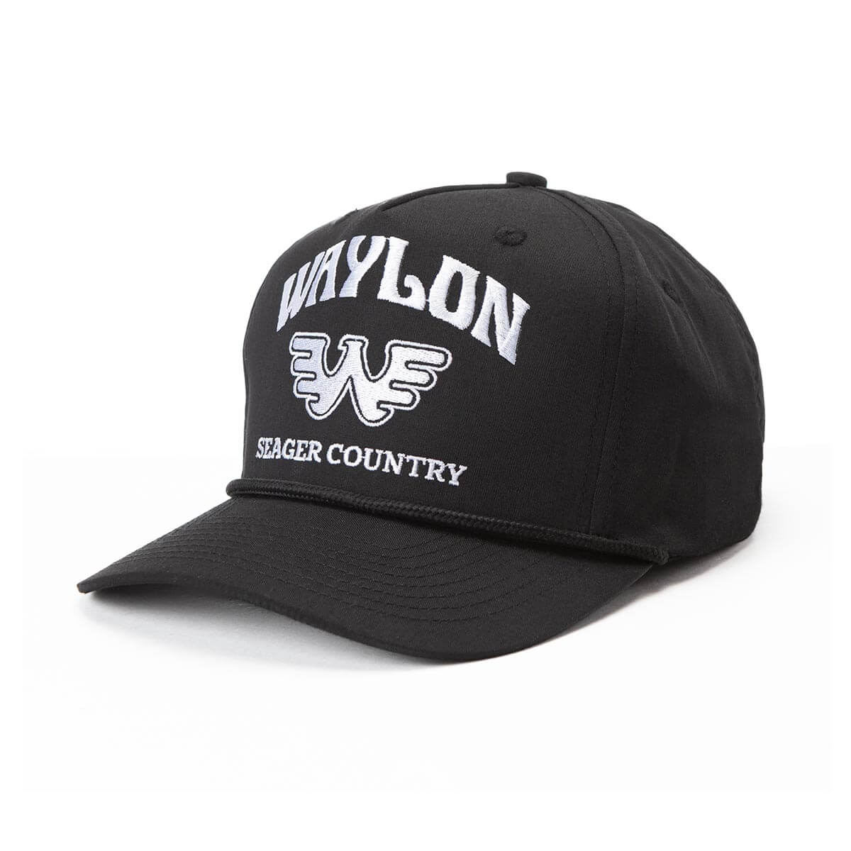 Seager x Waylon Jennings Country Snapback Black