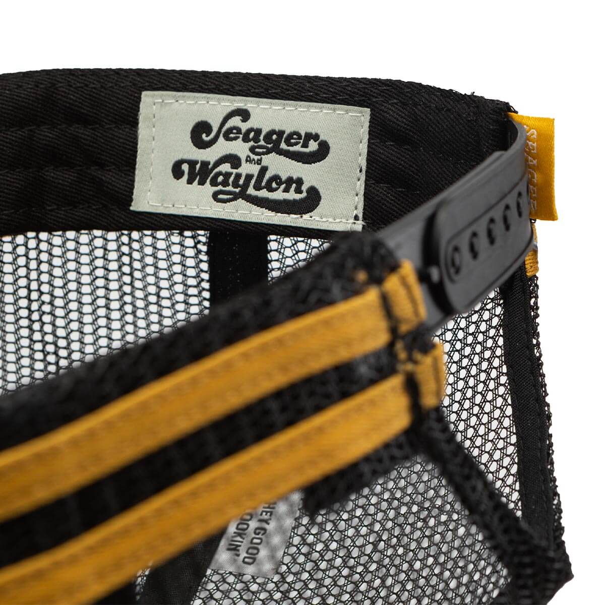 Seager x Waylon Jennings Flying W Snapback Black - Image 6