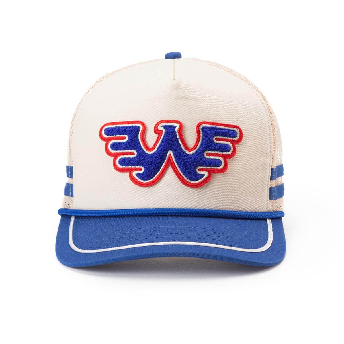 Seager x Waylon Jennings Flying W Snapback Blue/Cream - Image 2