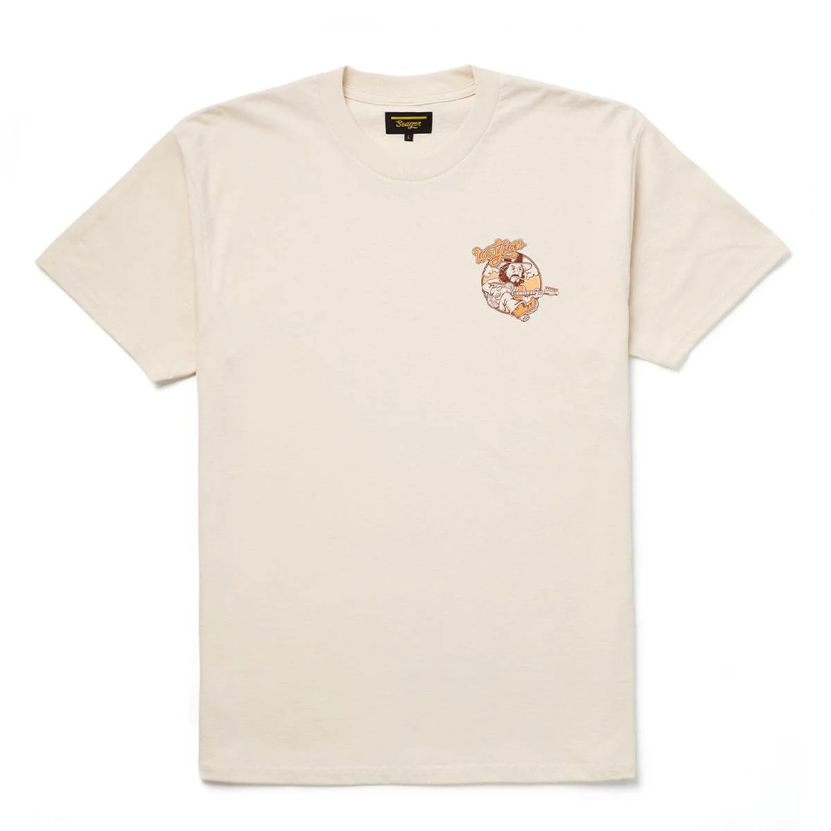 Seager x Waylon Jennings Only Daddy That'll Walk the Line Tee White - Image 2