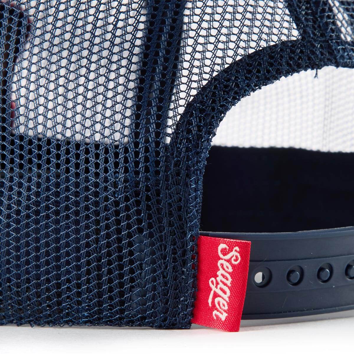 Sportsman Mesh Trucker Snapback Navy - Image 4