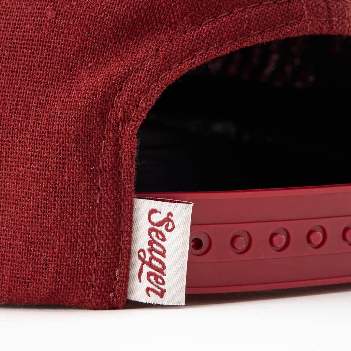 Uncle Bill Hemp Snapback Red/White - Image 5