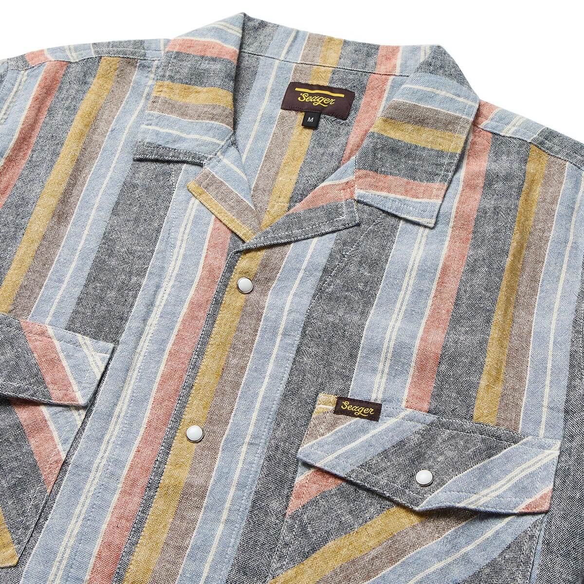 Whippersnapper S/S Shirt Washed Stripe Navy - Image 5