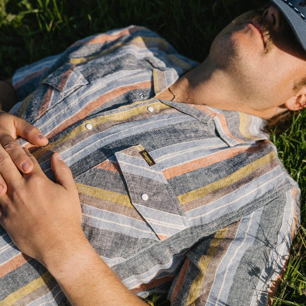 Whippersnapper S/S Shirt Washed Stripe Navy - Image 7