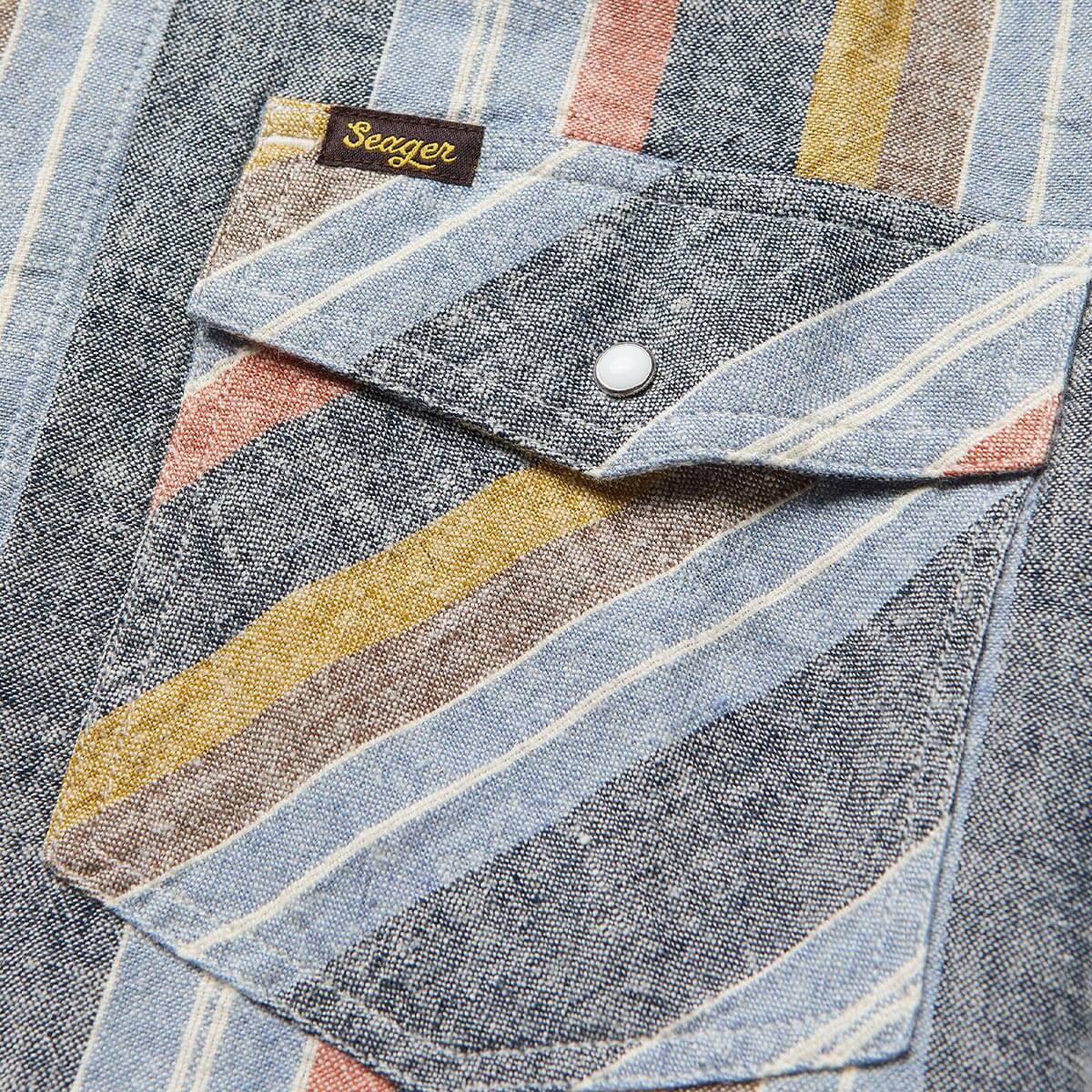 Whippersnapper S/S Shirt Washed Stripe Navy - Image 8