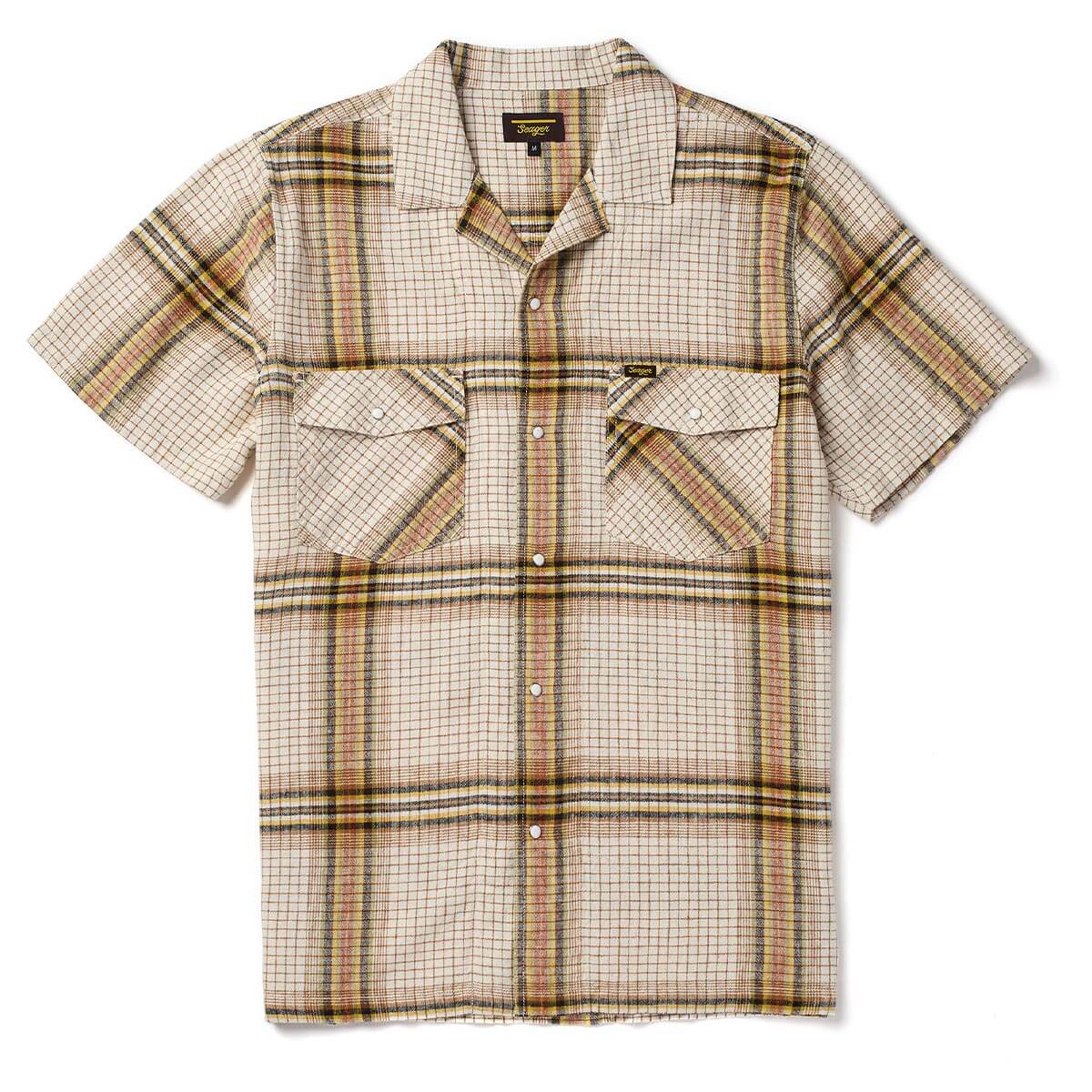 Whippersnapper S/S Shirt White Wash Plaid