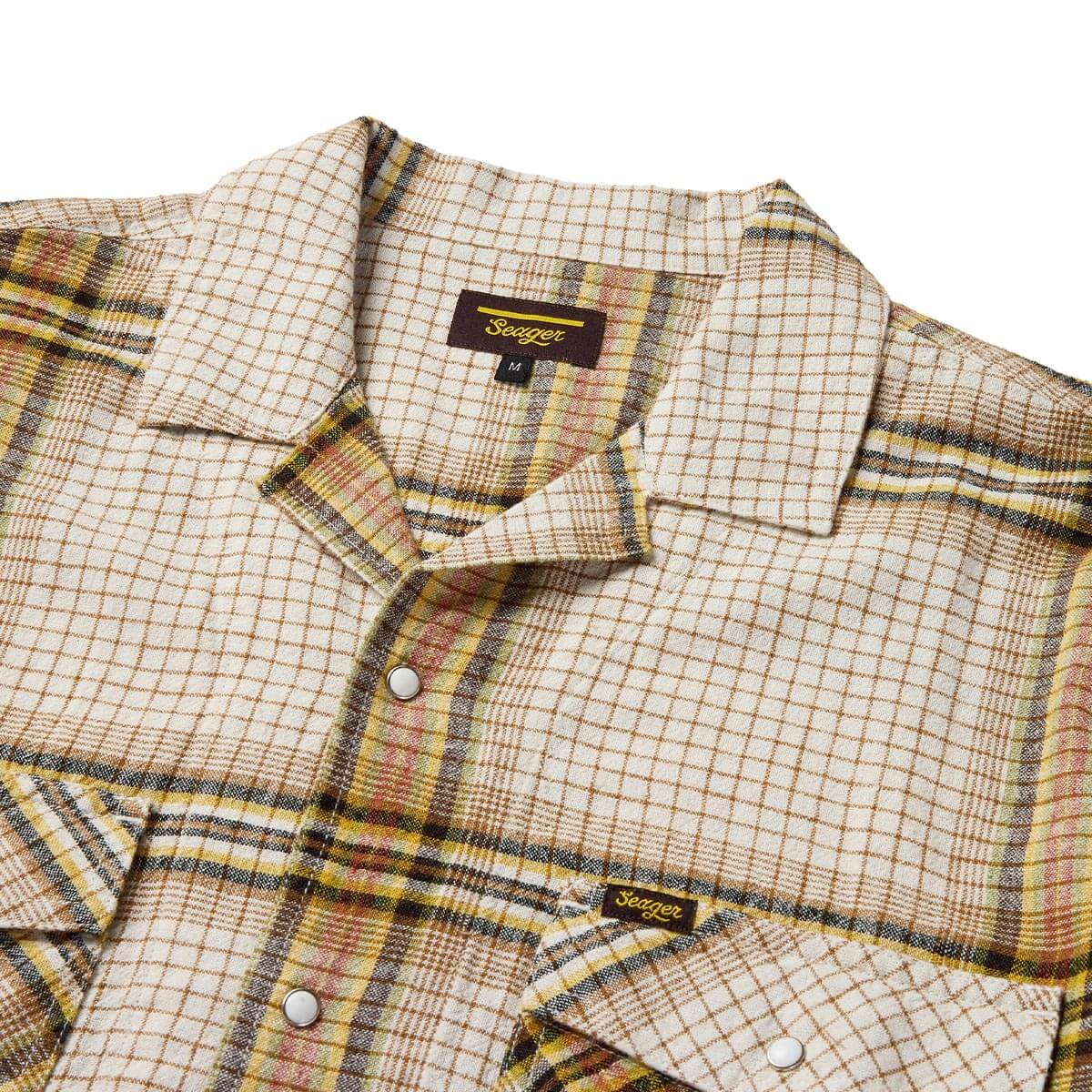Whippersnapper S/S Shirt White Wash Plaid - Image 4