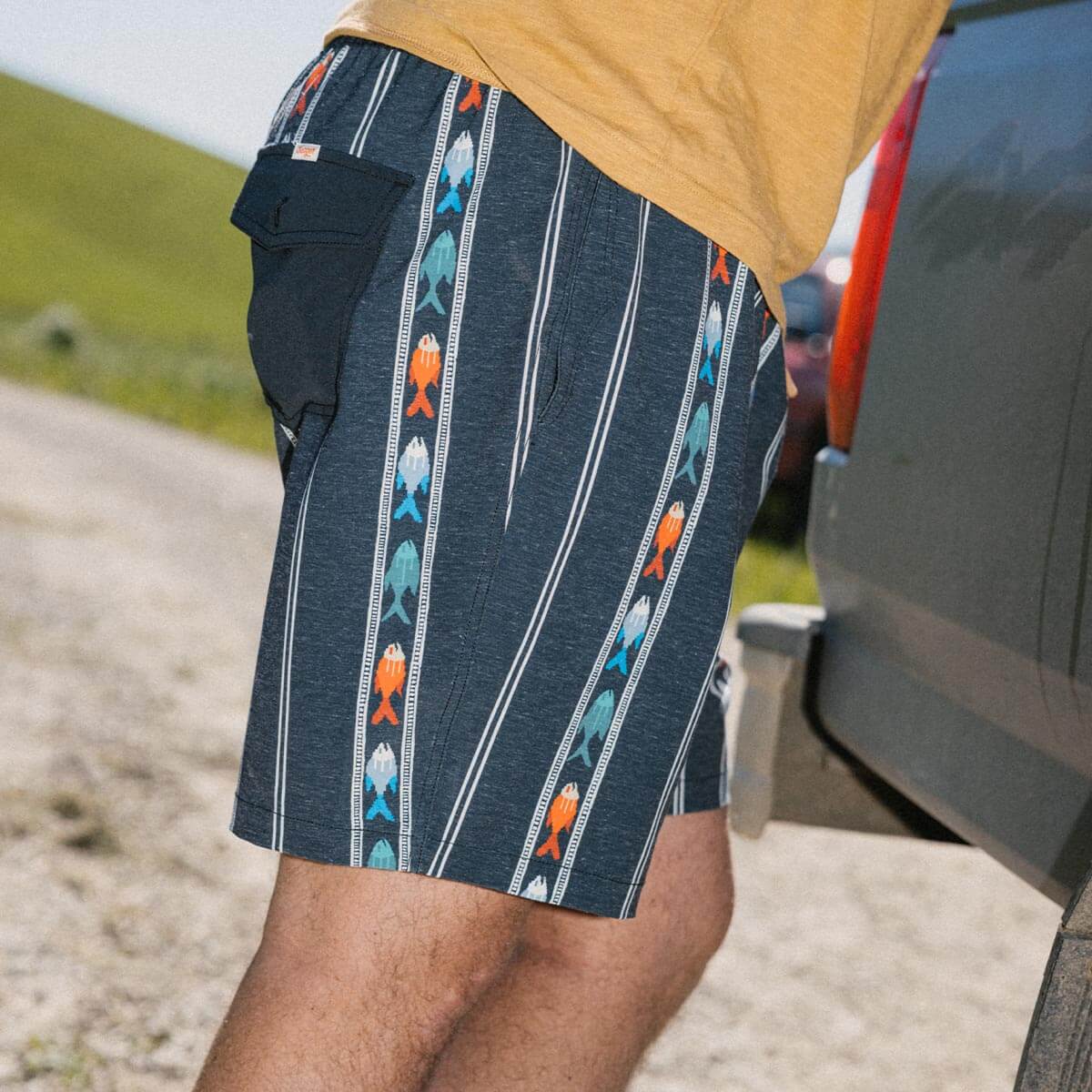 Yuma Hybrid Shorts Upstream Black - Image 5
